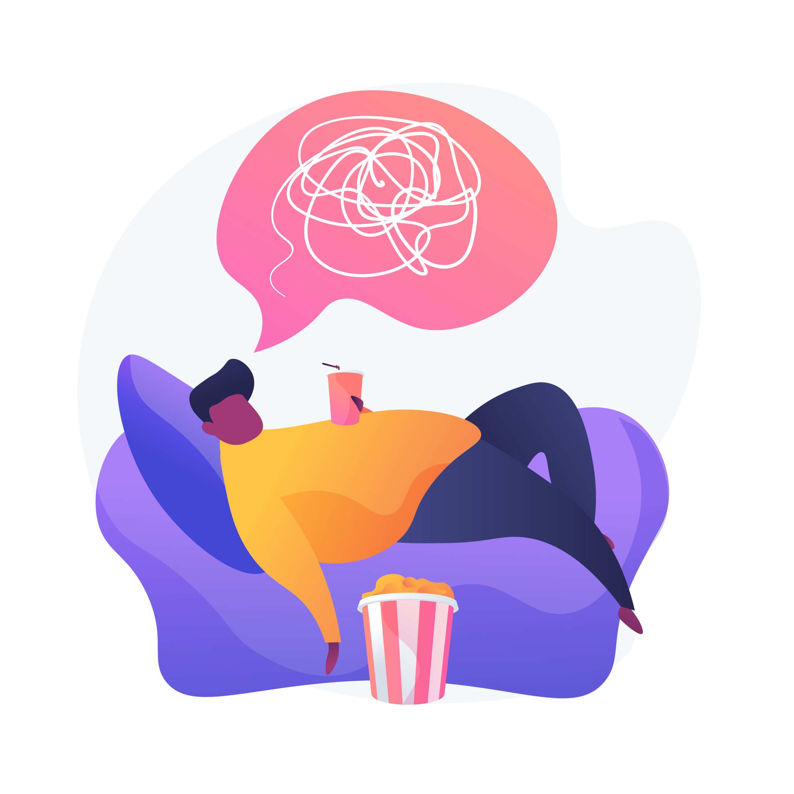 physical inactivity vector concept metaphor